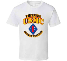 Load image into Gallery viewer, USMC - 1st Marine Division - Vietnam - Combat Vet T Shirt
