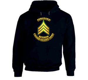 Sergeant - E5 - w Text - Retired T Shirt