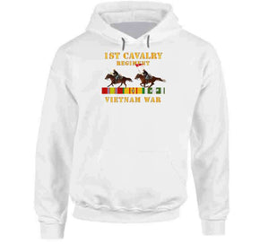 Army - 1st Cavalry Regiment - Vietnam War Wt 2 Cav Riders And Vn Svc X300 T Shirt