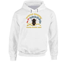 Load image into Gallery viewer, Army - Buffalo Soldiers - Infantry - Cavalry Guidons W Buffalo Head - Us Army X 300 T Shirt
