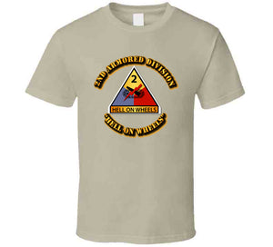 2nd Armored SSI - Hell on Wheels T Shirt