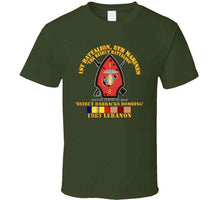 Load image into Gallery viewer, Usmc - 1st Bn, 8th Marines - Beirut Barracks Bombing W Svc Wo Ndsm T Shirt
