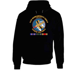 AAC - 91st Bombardment Group, Eighth Air Force, World War II with European Theater Service Ribbons - T Shirt, Premium and Hoodie