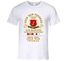 Load image into Gallery viewer, Usmc - Cold War Vet - 9th Marines W Cold Svc X 300 T Shirt
