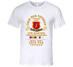 Usmc - Cold War Vet - 9th Marines W Cold Svc X 300 T Shirt