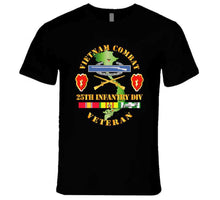 Load image into Gallery viewer, Army - Vietnam Combat Infantry Veteran W 25th Inf Div Ssi V1 T-shirt
