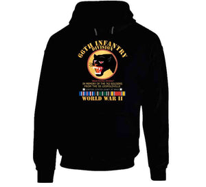 Army - 66th Infantry Div - Black Panther Div - Wwii W Ss Leopoldville W Eu Svc Long Sleeve T Shirt