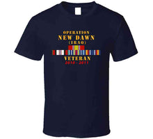 Load image into Gallery viewer, Operation New Dawn Service Ribbon Bar W Gwt - Iraq (2010 - 2011) X 300 T Shirt
