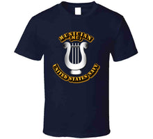 Load image into Gallery viewer, Navy - Rate - Musician T Shirt
