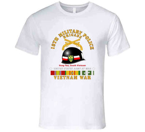 Army - 18th Mp Brigade - Helmet -  Vietnam W Svc V1 T Shirt, Hoodie and Premium