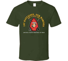 Load image into Gallery viewer, Usmc - 1st Bn, 8th Marines - The Cutting Edge - Marines At War X 300 T Shirt
