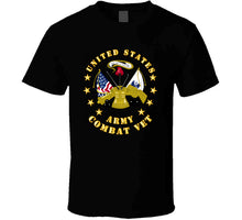 Load image into Gallery viewer, Emblem - US Army Center - Combat Veteran T Shirt
