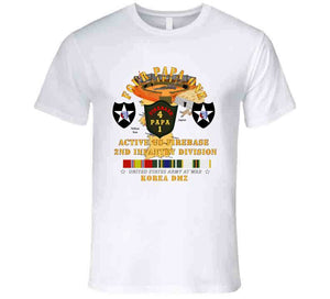 Army - 4p1 - Active Firebase - 2nd Id W Korea Svc T Shirt