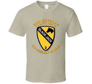 Army - 2nd Brigade - 1st Cav Div - Black Jack No Offset T-shirt