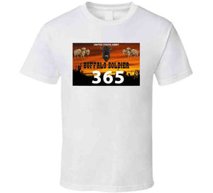 Us Army - Buffalo Soldier - 365 W Buffalo Head Center X 300 Long Sleeve T Shirt