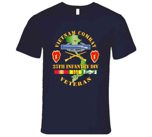 Army - Vietnam Combat Infantry Veteran W 25th Inf Div Ssi V1 T-shirt