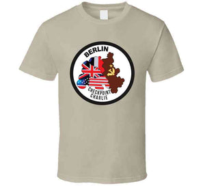 Berlin - Checkpoint Charlie - Round - Bright X 300 Classic T Shirt