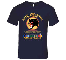 Load image into Gallery viewer, Army - 66th Infantry Div - Black Panther Div - Wwii W Ss Leopoldville W Eu Svc Long Sleeve T Shirt
