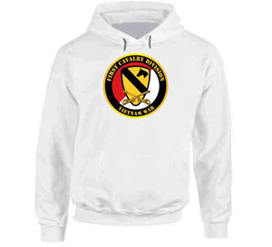 Army - 1st Cavalry Division - Red White - Vietnam War T Shirt, Hoodie and Premium