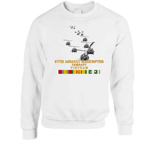 Load image into Gallery viewer, Army - 57th Assault Helicopter Co W Vn Svc X 300 Long Sleeve T Shirt
