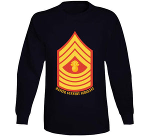 Usmc - Enlisted Insignia - E9 - Master Gunnery Sergeant (mgysgt) - Dress Blue - Bottom Txt T X 300 T Shirt