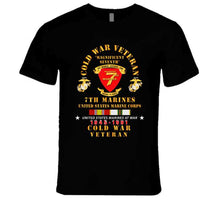 Load image into Gallery viewer, Usmc - Cold War Vet - 7th Marines W Cold Svc X 300 T Shirt
