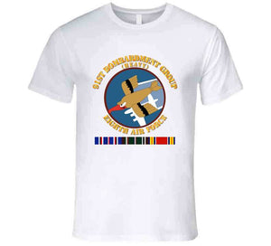 AAC - 91st Bombardment Group, Eighth Air Force, World War II with European Theater Service Ribbons - T Shirt, Premium and Hoodie