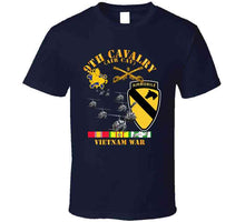 Load image into Gallery viewer, Army - 9th Cavalry (Air Cav) - 1st  Cav Division w SVC T Shirt
