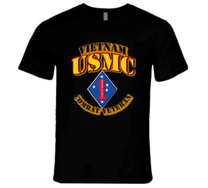 USMC - 1st Marine Division - Vietnam - Combat Vet T Shirt