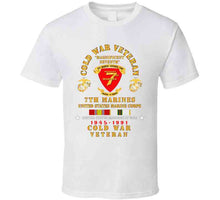 Load image into Gallery viewer, Usmc - Cold War Vet - 7th Marines W Cold Svc X 300 T Shirt
