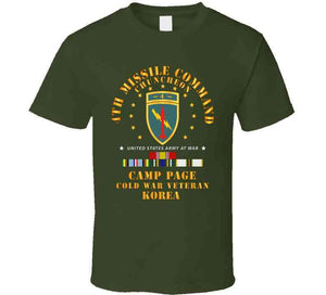 Army - 4th Missile Command - Camp Page - Chuncheon, Korea - Cold War Veteran X 300 T Shirt