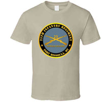 Load image into Gallery viewer, Army - 25th Infantry Regiment - Fort Missoula, Mt - Buffalo Soldiers W Inf Branch V1 T Shirt
