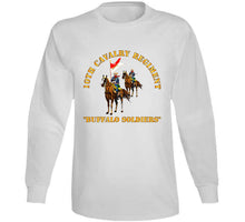 Load image into Gallery viewer, Army - 10th Cavalry Regiment W Cavalrymen - Buffalo Soldiers Long Sleeve
