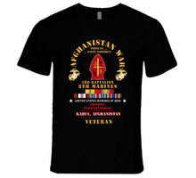 Load image into Gallery viewer, Usmc - Afghanistan War Veteran - 3rd Bn, 8th Marines - Oef - Kabul W Car Afghan Svc X 300 T Shirt
