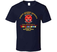 Load image into Gallery viewer, Usmc - Marine Aviation Logistics Squadron 39 - Mals 39 - Magicians -  Opn Restore Hope Solmalia W Svc T Shirt
