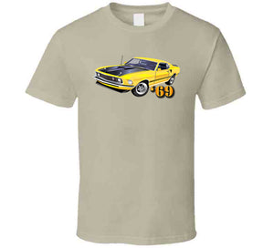 Vehicle - 69 Mach - 1 - Yellow T Shirt