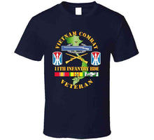 Load image into Gallery viewer, Army - Vietnam Combat, Veteran, 11th Infantry Brigade with Shoulder Sleeve Insignia T Shirt, Premium and Hoodie
