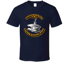 Load image into Gallery viewer, Navy - Rate - Steelworker T Shirt
