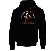 Load image into Gallery viewer, Army - 10th Cavalry Regiment W Cavalrymen - Buffalo Soldiers Hoodie
