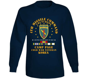 Army - 4th Missile Command - Camp Page - Chuncheon, Korea - Cold War Veteran X 300 T Shirt