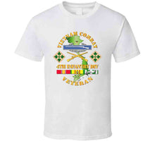 Load image into Gallery viewer, Army - Vietnam Combat Infantry Veteran W 4th Inf Div Ssi V1 T Shirt
