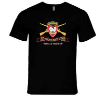 Load image into Gallery viewer, Army - 555th Parachute Infantry Battalion - Ssi - Black - Red Buffalo Soldiers W Br - Ribbon X 300 T Shirt
