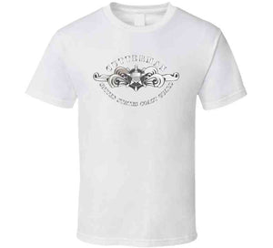 Uscg - Cutterman Badge - Enlisted - Silver T Shirt