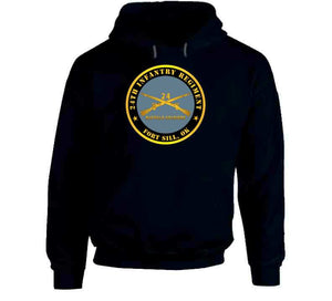 Army - 24th Infantry Regiment - Fort Sill, Ok - Buffalo Soldiers W Inf Branch Hoodie