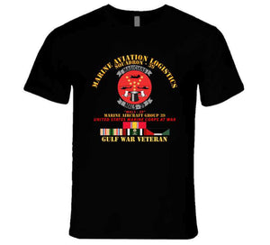 Usmc - Marine Aviation Logistics Squadron 39 - Mals 39 - Magicians - Gulf War Vet W Svc T Shirt