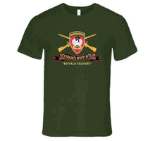 Load image into Gallery viewer, Army - 555th Parachute Infantry Battalion - Ssi - Black - Red Buffalo Soldiers W Br - Ribbon X 300 T Shirt
