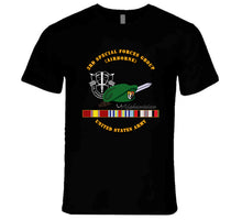 Load image into Gallery viewer, 3rd SFG DUI, Beret, Dagger - US Army - Afghanistan Ribbons T Shirt
