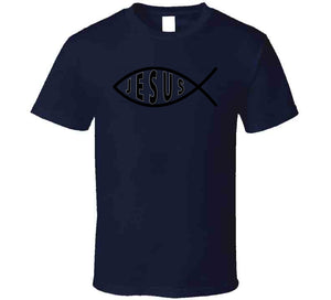 Jesus Fish w Jesus txtx T Shirt