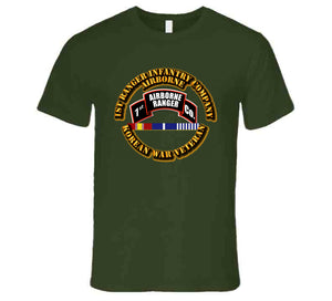SOF - 1st Ranger Infantry Company - Airborne - Korea w SVC Ribbons T Shirt
