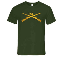 Load image into Gallery viewer, Army - 24th Infantry Regiment Branch Wo Txt T Shirt
